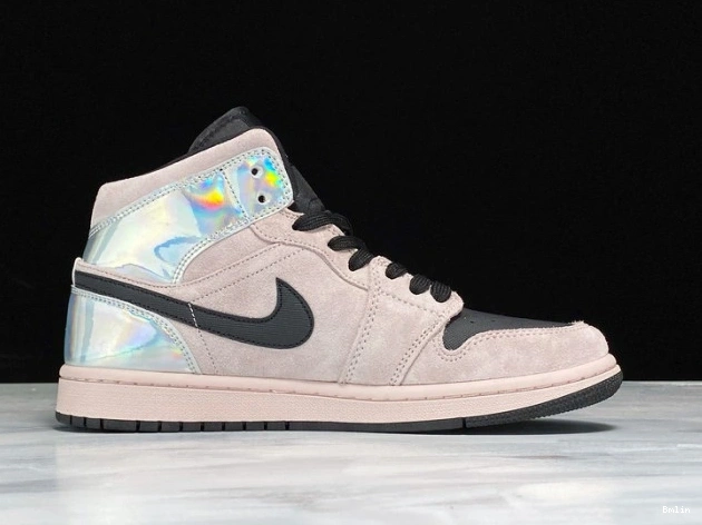 Bmlin (W) Mid Dirty Iridescent 1 Powder BQ6472-602 Jordan Air 0726